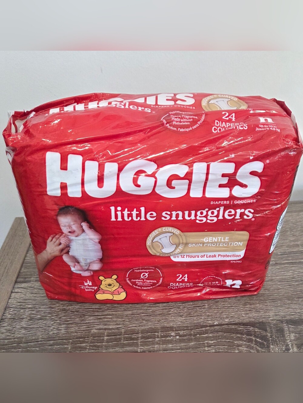 Huggies Little Snugglers Baby Diapers 24 Count Size Newborn New